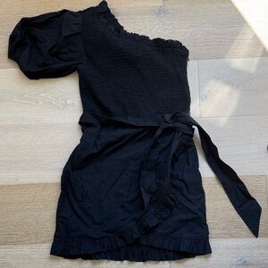 Cleobella Black One-Shoulder Dress